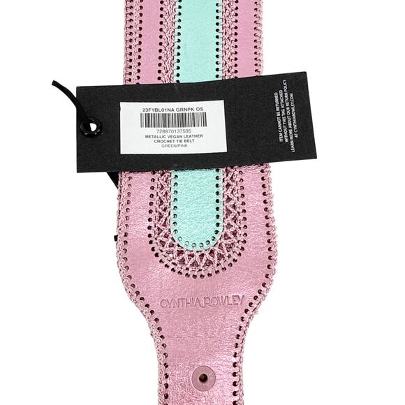 Cynthia Rowley Pink and Green Belt (NWT)